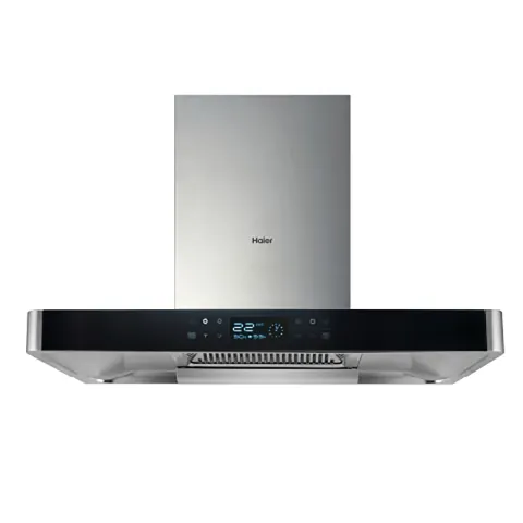 Vision - Series 
Model HIH-T90HM-V

Type - T-Shaped
Motor - copper Motor
Maximum Air Flow - 1380(m3/h)
Maximum Air Pressure - 380 Pa
Control Type - Gesture & Touch Control
Speed - 3 Speed 
Filter - Filter-less Concept
Noise Level - 58 dB
Net Weight - 18.5(Kg)
Height - 525 mm
Width - 898 mm
Depth - 480 mm